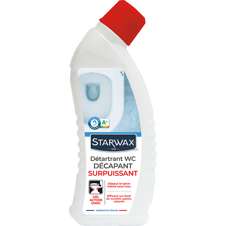 Détartrant décapant surpuissant gel pour WC 750ml