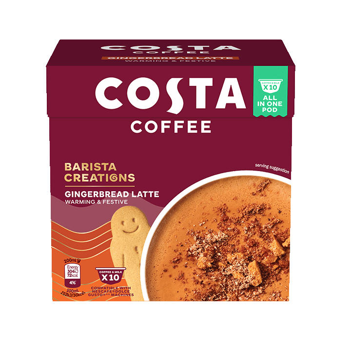 Costa Coffee Gingerbread Latte Dolce Gusto