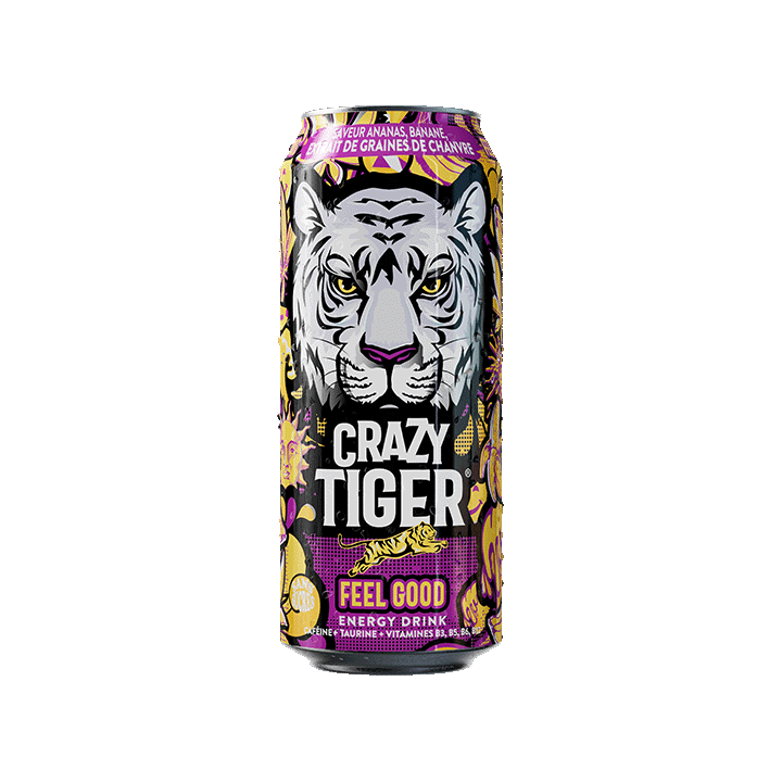 Crazy Tiger Feel Good - Sans Sucres - Canette 50cl