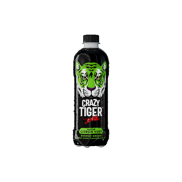 Crazy Tiger saveur citron vert - PET 50cl