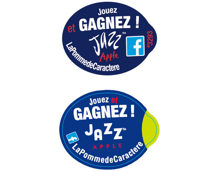 Les 2 stickers du jeu-concours Jazz™