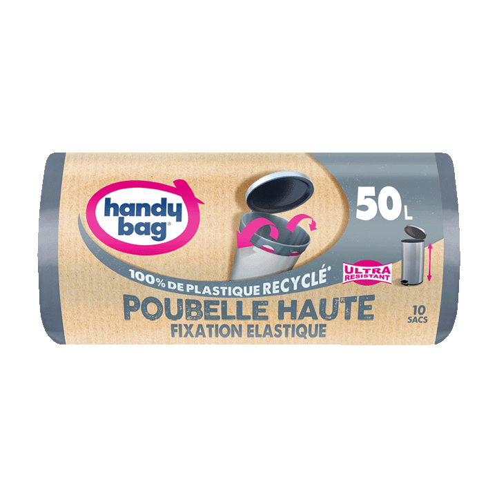 Sacs Poubelle haute à fixation élastique