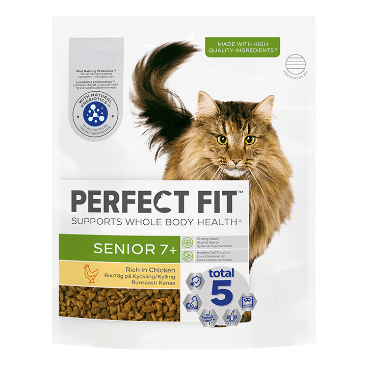 PERFECT FIT™ Cat Complete Dry Senior 7+ Chicken 750g
