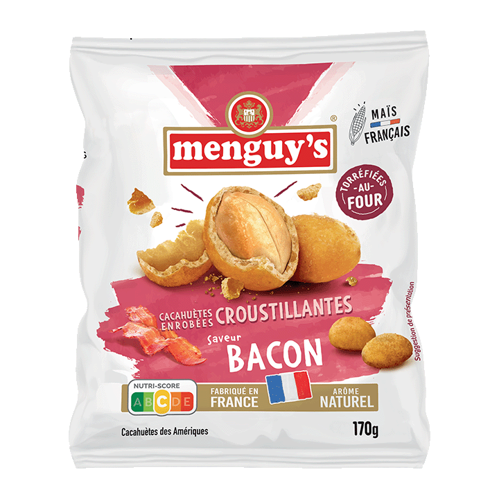Cacahuètes enrobées Bacon - 170g