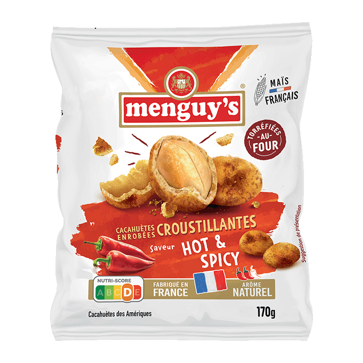 Cacahuètes enrobées Hot & Spicy - 170g