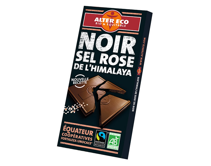 Chocolat Noir Sel Rose de l'Himalaya