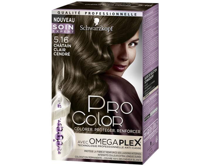 5.16 Châtain Clair Cendré
Coloration Permanente