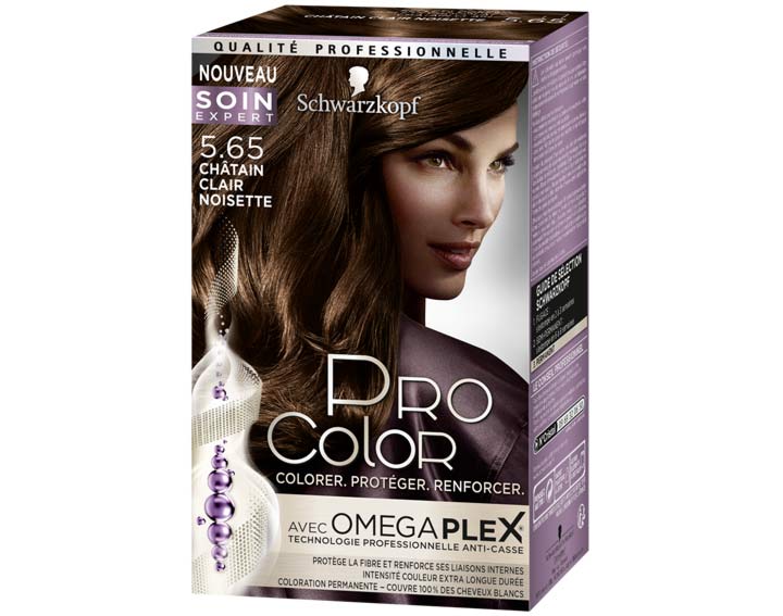 5.65 Châtain Clair Noisette
Coloration Permanente