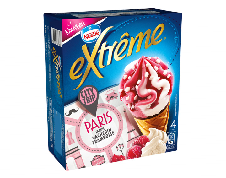 City Trip Paris Façon Vacherin Framboise 4x69g