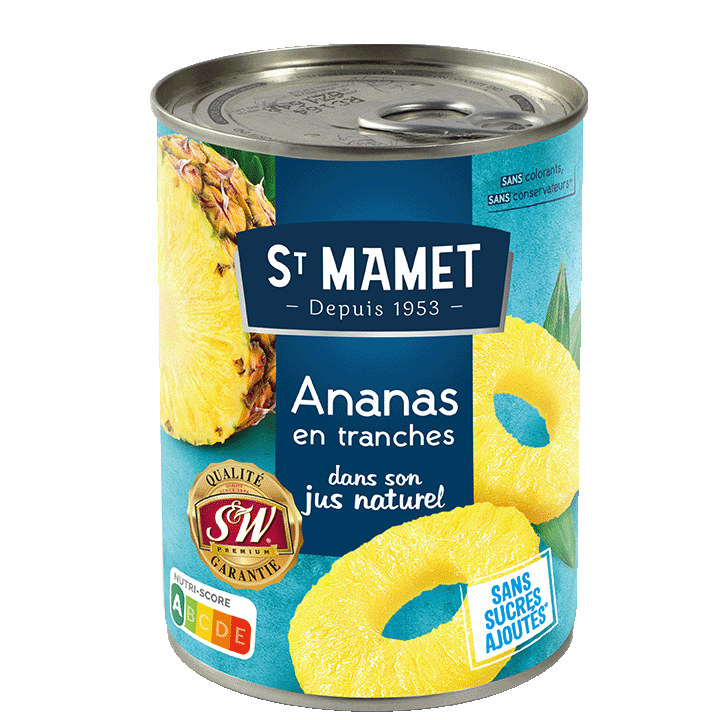 Ananas Tranches au jus 570g