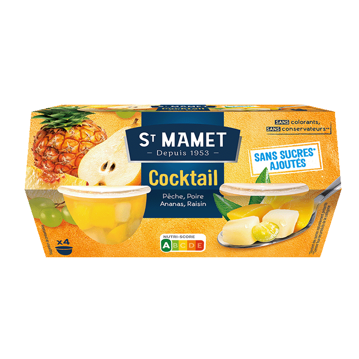 Coupelles Cocktail de Fruits 4x113g