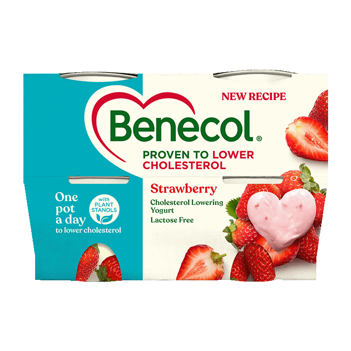 Benecol Yogurt Pots Strawberry 115g x4