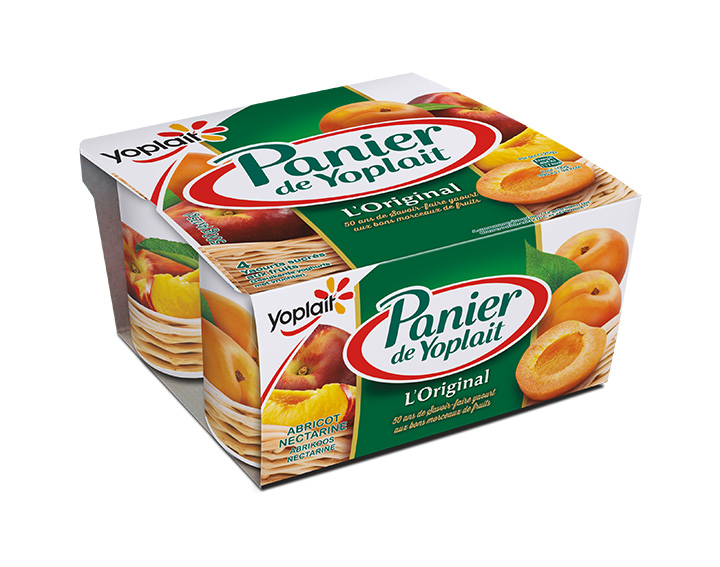 Panier de Yoplait Abricot / Nectarine