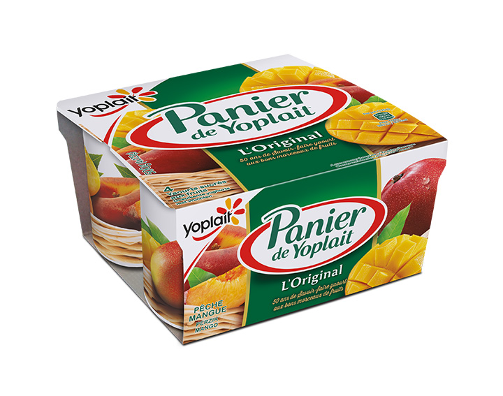 Panier de Yoplait Pêche / Mangue