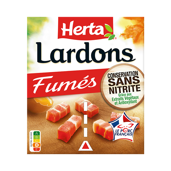 Lardons fumés Conservation Sans Nitrite 2x75g