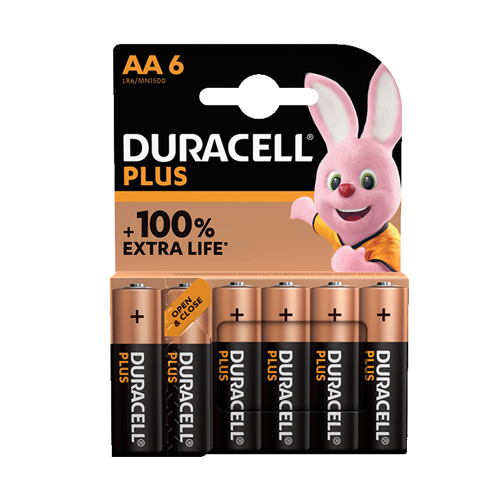 Duracell Plus 100%  AA X6