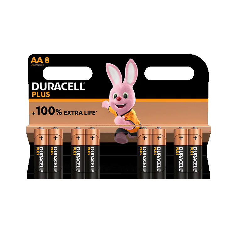 Duracell Plus 100%  AA X8