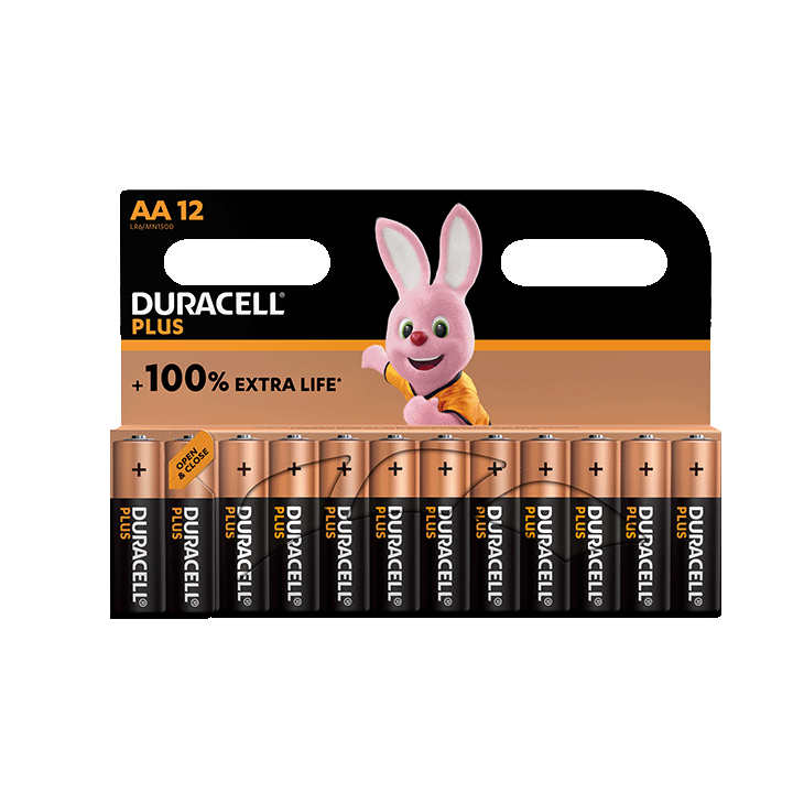 Duracell Plus 100%  AA X12