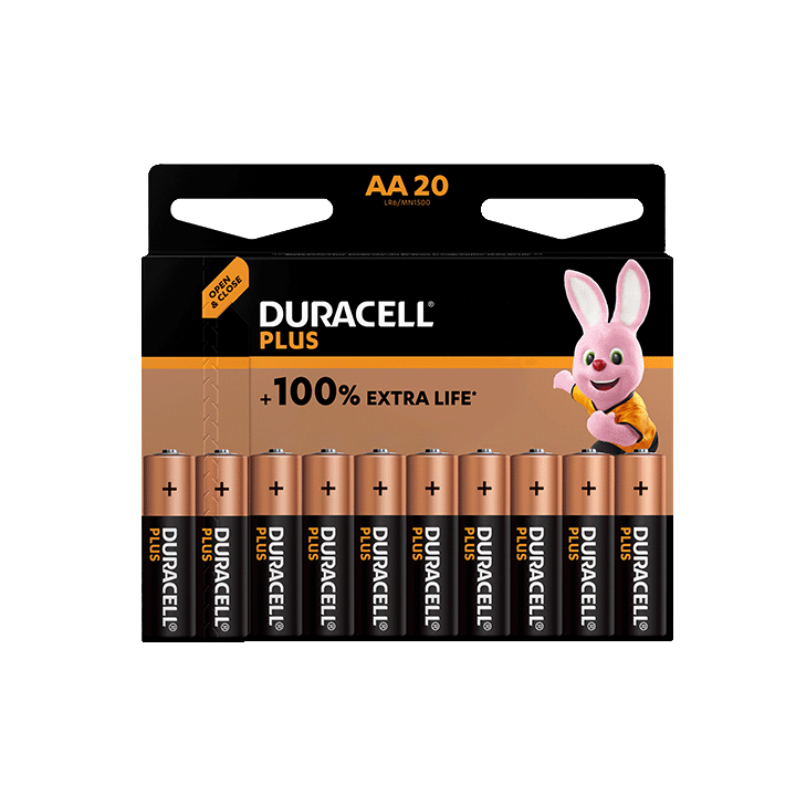 Duracell Plus 100%  AA X20