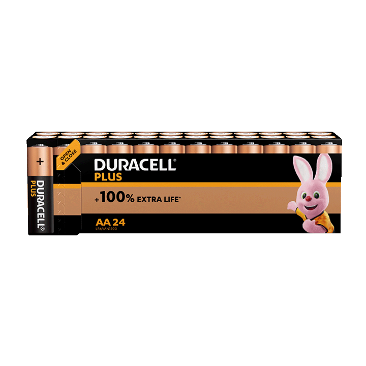 Duracell Plus 100%  AA X24