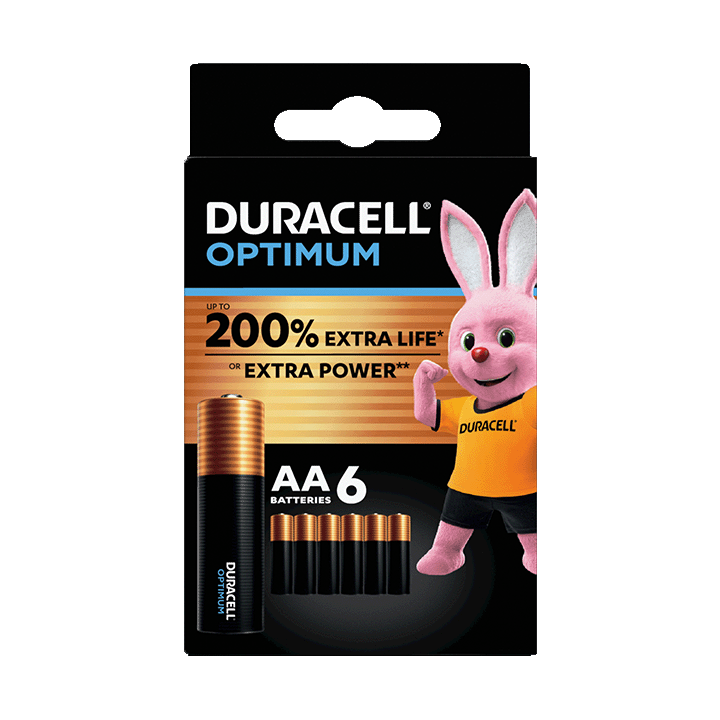 Duracell Optimum AA x6