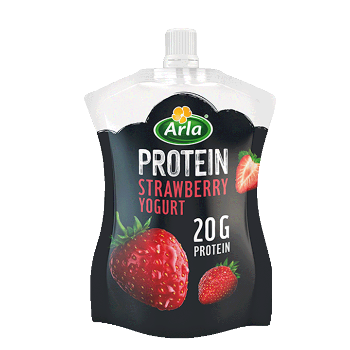 Arla Protein Strawberry Yogurt Pouch 200g