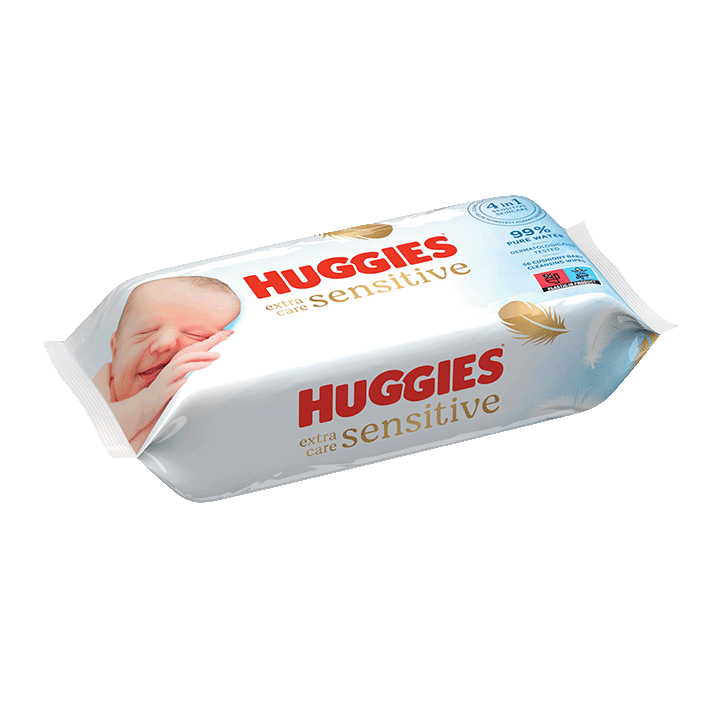 Lingettes Huggies Extra Care Sensitive 1x56