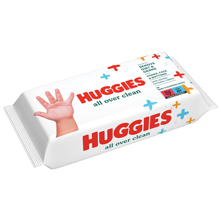 Lingettes Huggies All Over Clean 1x56