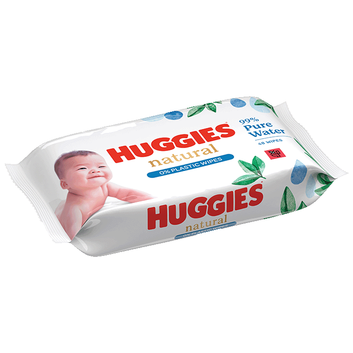 Lingettes Huggies Natural 1x48