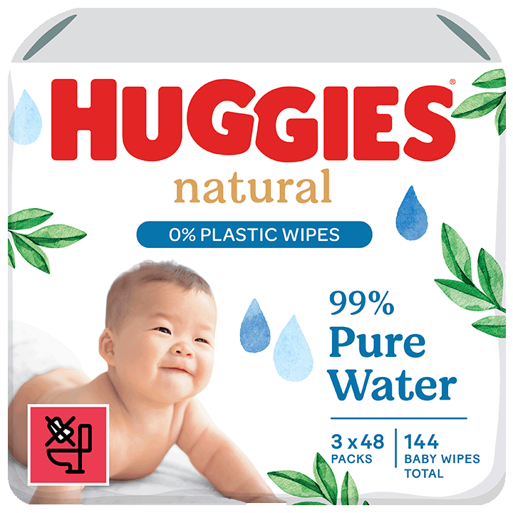 Lingettes Huggies Natural 3x48