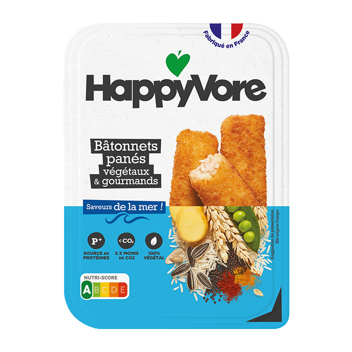 Bâtonnets panés végétaux et gourmands