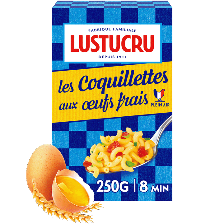 Coquillettes aux œufs frais 250g et 500g