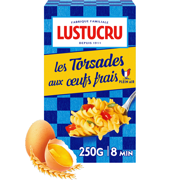 Torsades aux œufs frais 250g et 500g