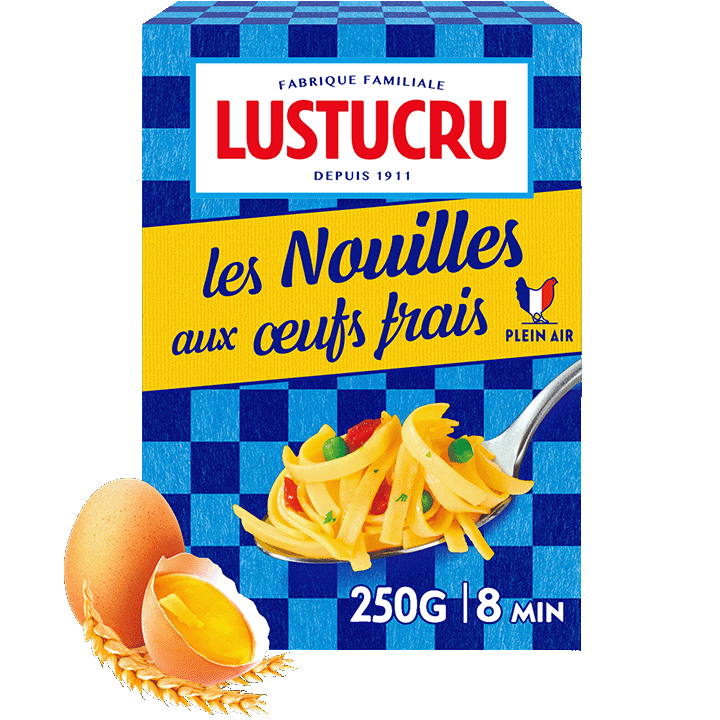 Nouille aux œufs frais 250g et 500g