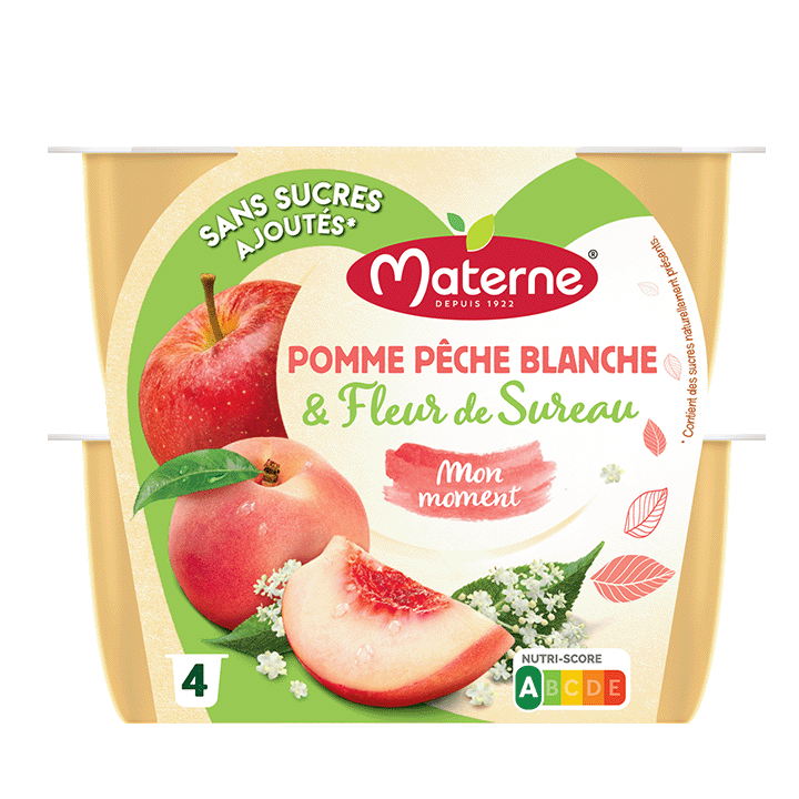 Pomme Pêche Blanche Fleur de sureau - 4x100g