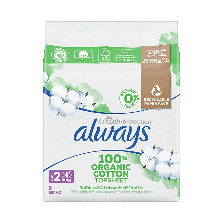 Always Cotton Long Plus x9