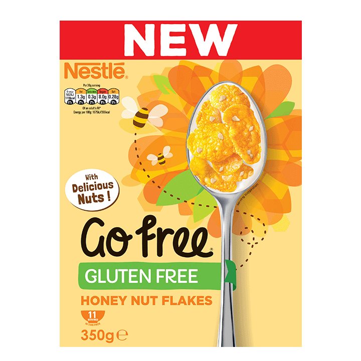 Nestlé GoFree Honey Nut Flakes 350g
