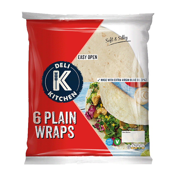 Deli Kitchen Plain Wraps x6 Pack