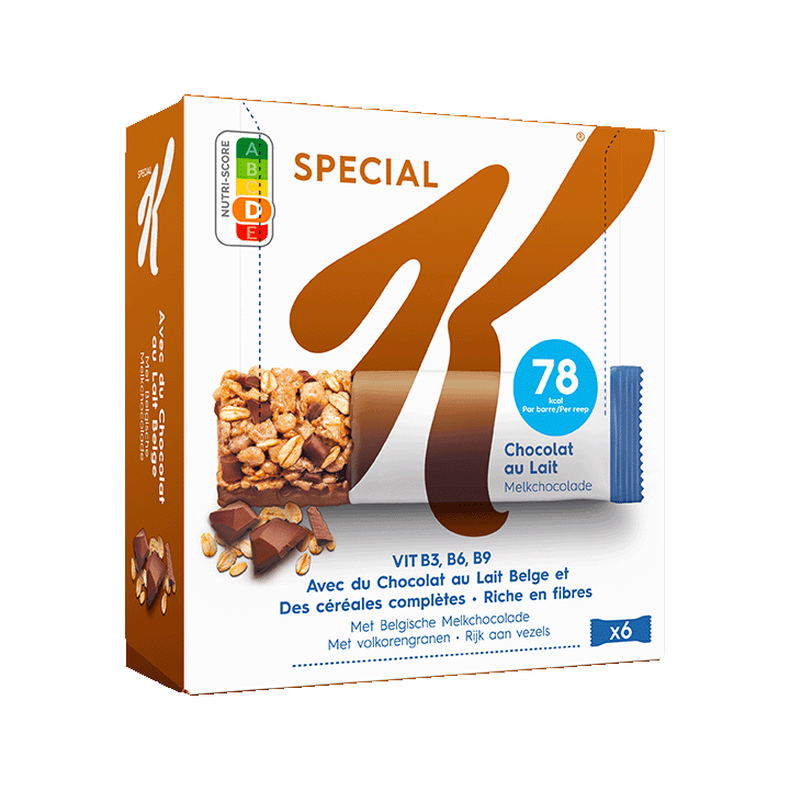 Barres Special K® Chocolat au Lait 6x20g