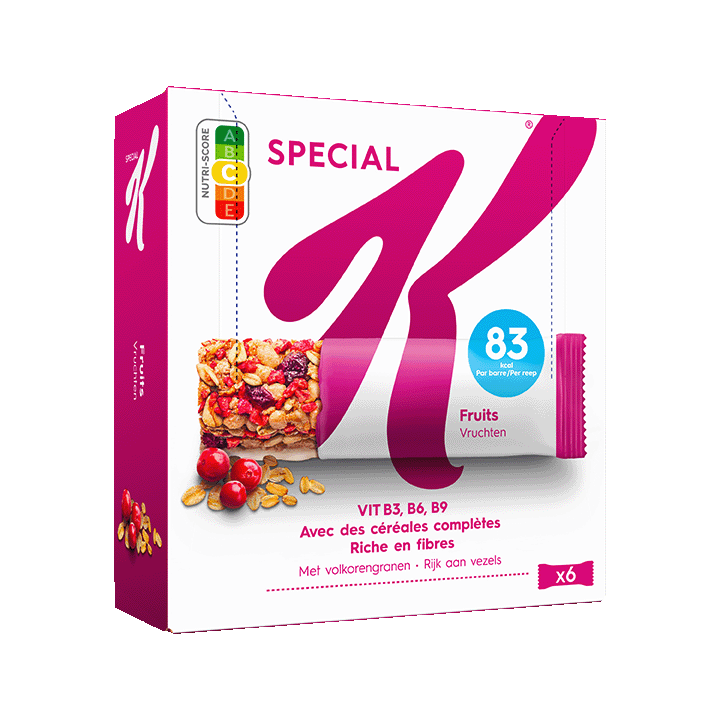 Barres Special K® Fruits rouges 6x21,5g