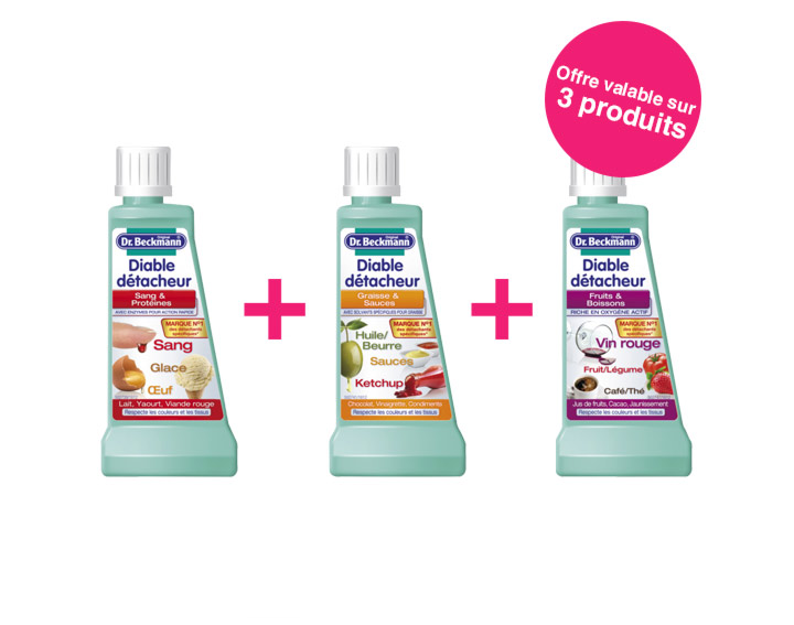 Offre valable sur 3 produits