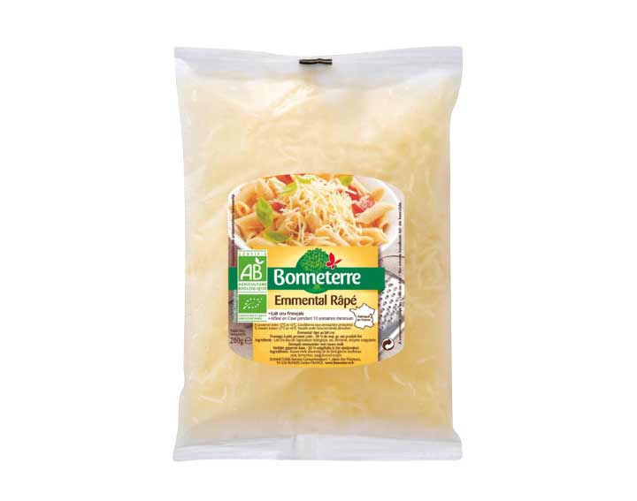 Emmental Râpé au lait cru 200g