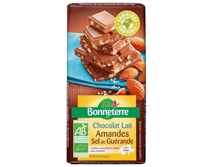 Chocolat au Lait Amandes et Sel de Guérande
