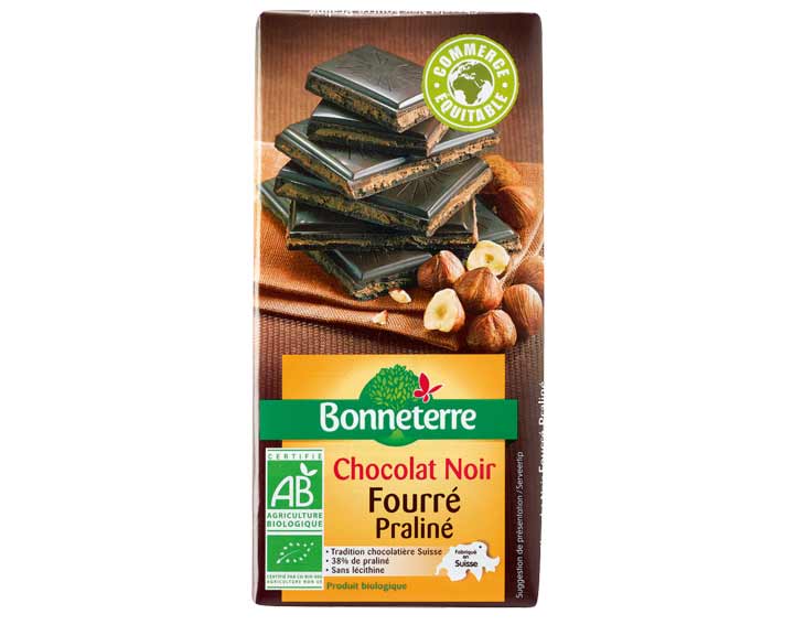 Chocolat Noir Fourré Praliné
