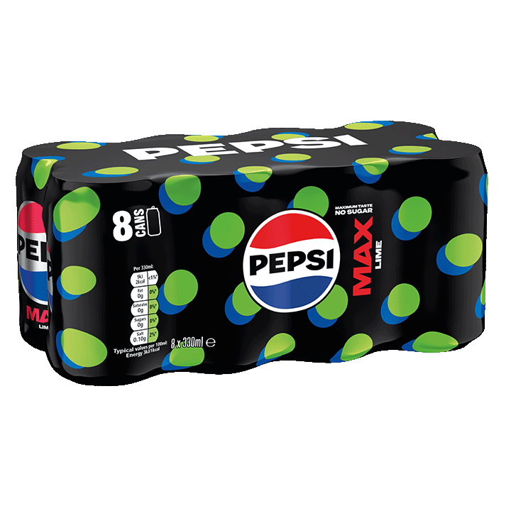 Pepsi Max Lime 8x330ml