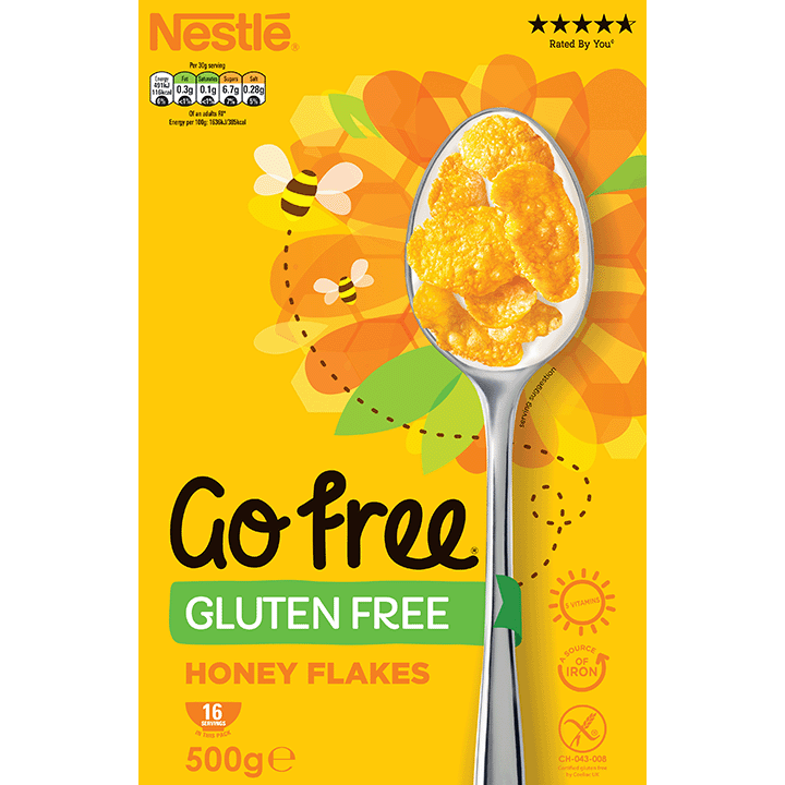 Nestlé GoFree Honey Nut Flakes 350g