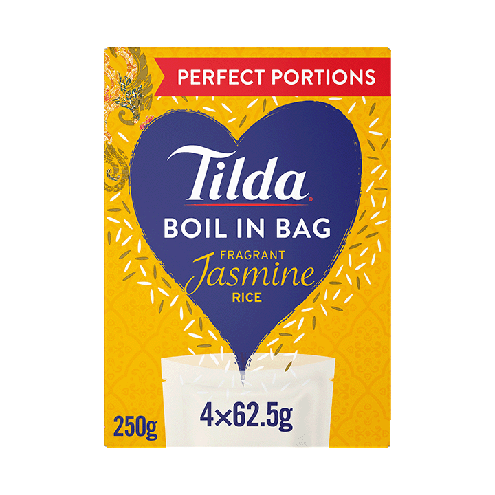 Tilda Boil in the Bag Jasmine Rice 4x62.5g