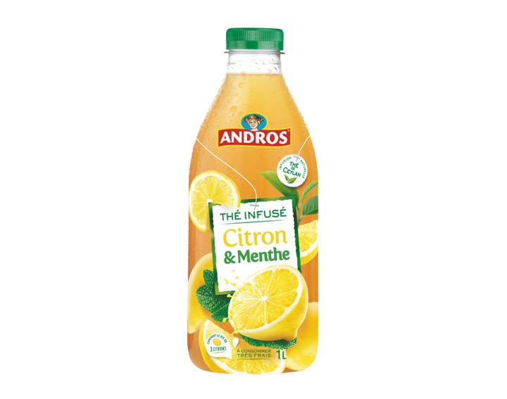 Boisson au thé infusé Citron et Menthe
