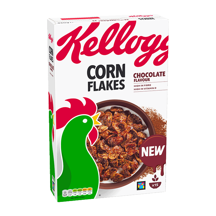 Kellogg's Corn Flakes Chocolate Flavour Cereal 450g