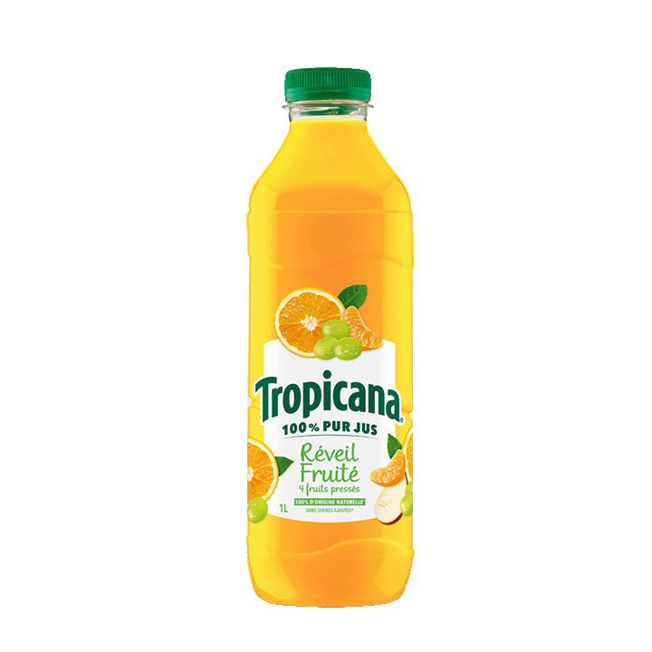 Réveil Fruité 4 fruits pressés 1L 